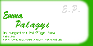 emma palagyi business card